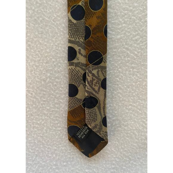 Bachrach Men’s 100% Silk Striped & Black Polka Dots ~ NEW $59 ~ Made In Italy - Picture 3 of 3